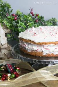 White Cake with Peppermint Buttercream