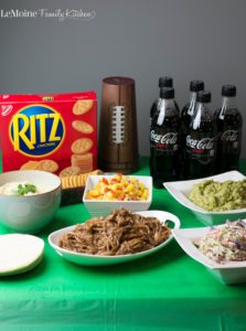 Slow Cooker Pulled Pork Taco Bar {PLUS a Lemon White Bean Dip}