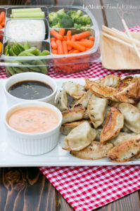 Potstickers with a Sweet Chili Dipping Sauce