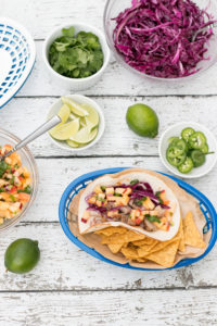 Pork Tacos with Sweet & Spicy Peach Salsa