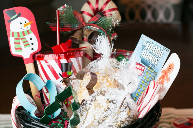 Baking Lovers Gift Basket with NJ Lottery LeMoine Family Kitchen