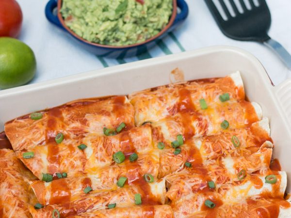 When it comes to cooking my first love is my families background of Italian cuisine but not far behind is easily making Mexican inspired meals at home. I can't tell you how delicious and really easy these Cheesy Beef & Bean Enchiladas are. A great weeknight meal for the whole family!! #ad #claytonsorganicbeef